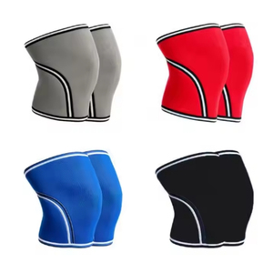 Genouillère de compression en néoprène respirante, pliable, avec fermeture réglable à enfiler, robuste pour l'entraînement complet - Product Image 4