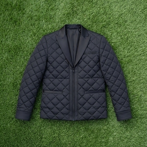 Blazer matelassé pour homme, col à revers, fermeture éclair, style décontracté, léger, pour l'hiver, OEM ODM - Product Image 6
