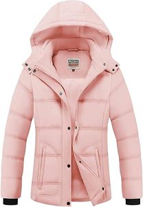 Abrigo Largo Acolchado de Invierno para Mujer con Capucha de Piel, Cierre de Cremallera, Manga Larga, Relleno Grueso de Poliéster, Color Sólido - Product Image 2