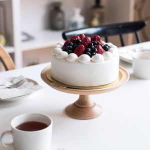 Tabletop decor wooden <b>centre</b> <b>table</b> accessory sophisticated dessert pedestal boutique bakery stand elegant hosting decor wooden - Product Image 3