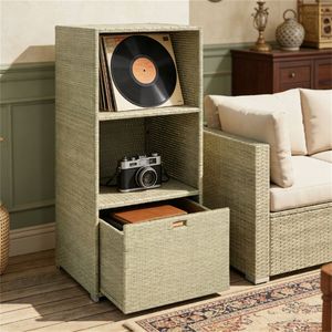 Portasciugamani da piscina con armadietto e ripiano per organizzare il tuo spazio esterno - Product Image 1