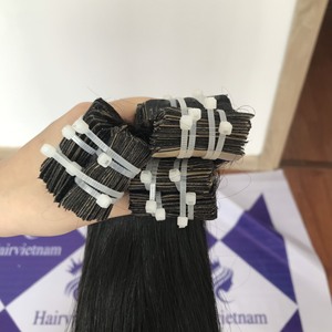 Venta caliente Extensiones de cabello virgen Cinta en mayorista Cinta para cutícula natural cruda Ins Alta Venta caliente Cinta Extensiones humanas - Product Image 1