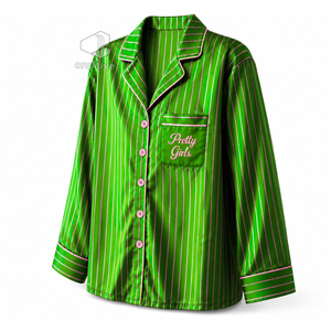 Alpha | Kapa | Alpha Sorority Women's Striped Pajama Set Button-Front <b>PJs</b> With Drawstring Pants Comfortable Sleepwear Loungewear - Product Image 3