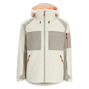 Veste d'extérieur imperméable pour homme grande taille, à coque rigide, pour ski et snowboard, avec fermeture éclair, respirante, à capuche et motifs imprimés - Product Image 1