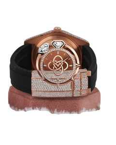 Montre pour homme entièrement sertie de diamants Moissanite, bracelet de luxe glacé - Product Image 4