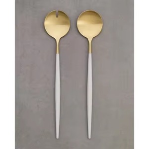 ชุดเสิร์ฟสลัดโลหะสแตนเลสทันสมัยสำหรับสลัดผลไม้และเสิร์ฟพาสต้า - Product Image 5