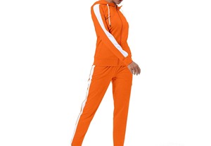 Nuevo Conjunto Deportivo para Mujer, Diseño Sólido y Moderno con Cuello Alto, Estilo de Moda, Tela Resistente, Precio Económico - Product Image 2