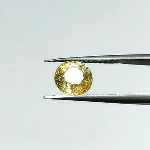 Zafiro amarillo natural redondo de 2.91 quilates de Sri Lanka, piedras sueltas para la fabricación de joyas y tabla Ratti 3.25 YRIS-211 - Product Image 3