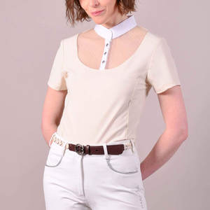 Ropa Ecuestre de Alta Calidad para Mujer, Camisetas de Manga Corta para Montar a Caballo, Camisetas Ecuestres de Buena Calidad para Dama - Product Image 2