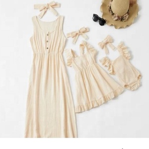 Conjunto de vestido largo y suelto sin mangas para mujer, ropa de complejo turístico sexy, azul a juego, Maxi, ligero, hecho a mano con tela de algodón suave - Product Image 2