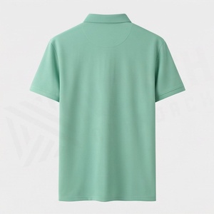 เสื้อโปโลแขนสั้นถักเนื้อผ้าระบายอากาศสำหรับผู้ชาย เสื้อกอล์ฟพรีเมียม เสื้อผ้ากีฬาแบบสั่งทำพิเศษ - Product Image 2