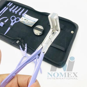 Kit de Herramientas para Extensiones de Cabello con Pinza de Presión para Extensiones de Cinta Adhesiva, Herramientas de Bucle para Extensiones de Cabello, Anillo de Separación Rápida para Cabello, Color Morado, Logotipo Personalizado - Product Image 2