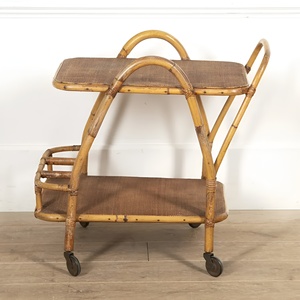 El productor suministra carros de servicio de ratán, carros rodantes para bebidas, carros para bebidas y alimentos de la más alta calidad. - Product Image 1