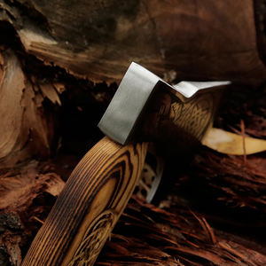 Tomahawk Táctico Artesanal Personalizado con Mango de Madera y Acero de Alto Carbono, Grado Industrial, Garantía de 3 Años para Camping - Product Image 6