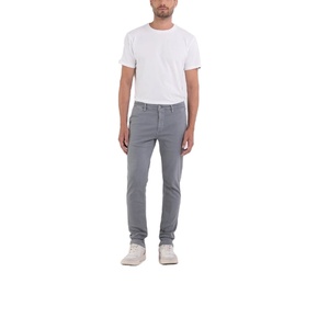 Best Quality <b>Khaki</b> Canvas High Waist <b>Men's</b> Casual Stretch Straight-leg <b>Trousers</b> European Style - Product Image 3