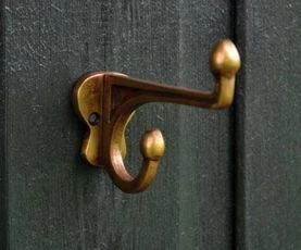 Minimalist Brass Wall <b>Hooks</b> Simple Elegant Design Suitable For Modern Bathroom <b>Kitchen</b> Storage Organizer Hanging - Product Image 1