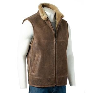 เสื้อกั๊กหนังสำหรับนักขี่จักรยานสำหรับผู้ชายเสื้อกั๊กหนังสำหรับผู้ชายแบบสั่งทำไซส์ - Product Image 1