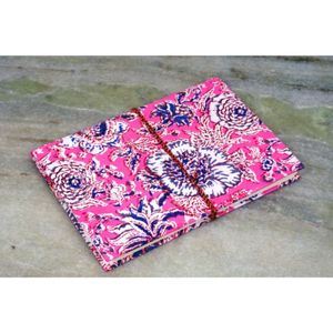 Cuadernos de papel hechos a mano con estampado artesanal, diseño portátil de tela creativa que ofrece diseños artesanales y textura natural. - Product Image 3