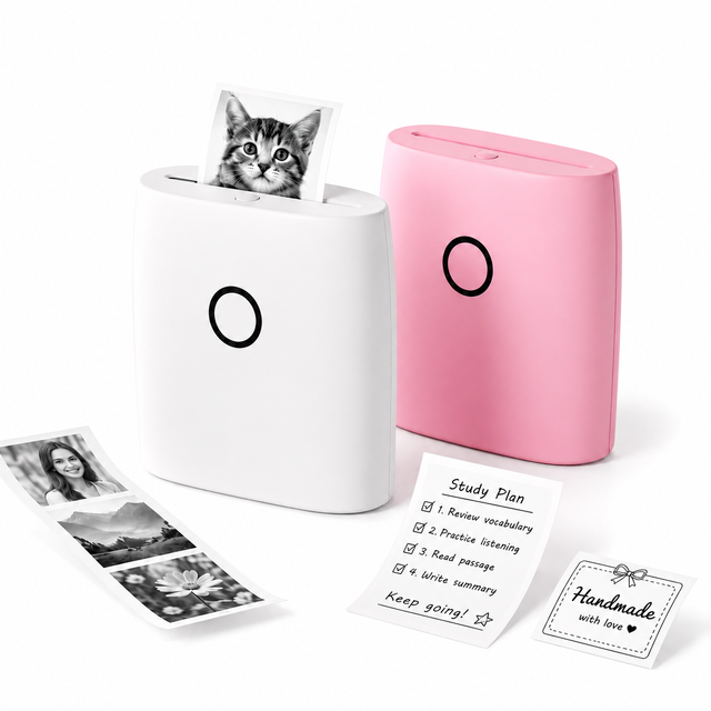 OEM 58mm Mini Thermal Printer 203DPI Bluetooth Pocket Photo Label Sticker Printer