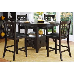 Sedie da pranzo a 2 pezzi in stile classico con finitura ciliegio scuro con rivestimento in ecopelle - Product Image 6
