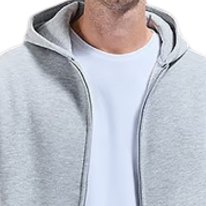 Mens Relaxed Fit <b>Zip</b> Up <b>Hoodie</b> Casual Long Sleeve Hooded Sweatshirt with Kangaroo <b>Pockets</b> Custom Clothing Wholesale Apparel - Product Image 5