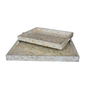 Plateau rectangulaire fait main en nacre incrustée, le plus vendu, nouveau plateau en nacre - Product Image 3