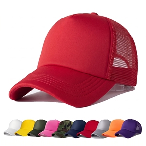Custom Logo Blank Mesh Trucker <b>Cap</b> 5 Panel Foam <b>Baseball</b> Hat Adjustable Snapback Unisex Plain Sports <b>Caps</b> Multi Colors <b>Men</b> Women - Product Image 3