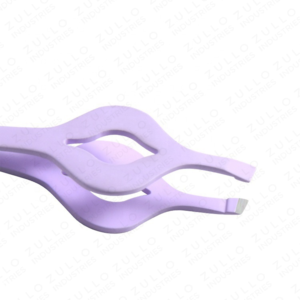 Ensemble de pinces à sourcils inclinées en acier inoxydable couleur personnalisée, outils de beauté pour extensions de cils, marque privée - Product Image 3