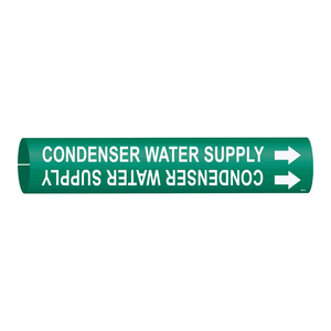 Flexible Snap-On/Strap-On Pipe <b>Marker</b> for Cooling Water Pipes by Brady - Product Image 1