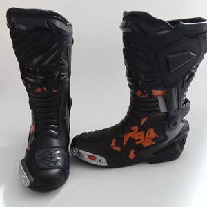 Customized Motorbike Boots Leather UV Printing Boots Custom Design Best Performance Biker Boots - Product Image 1