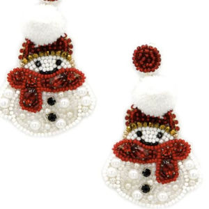 เครื่องประดับห้อยระย้าประดับลูกปัดคุณภาพดีเยี่ยม สวยงาม เหมาะสำหรับเป็นของขวัญในงานแต่งงาน ต่างหูทำมือสำหรับผู้หญิงจากอินเดีย - Product Image 1