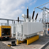 Transformateur de puissance triphasé à faible excitation avec fréquence 50/60 Hz pour la connexion au réseau de l'industrie chimique