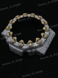 Iced Out VVS Moissanite Diamond Watch Bezel 2100 Series Watch with Moissanite diamond Watch Part - Product Image 2