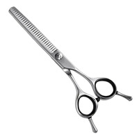Ciseaux à effiler pour barbier en acier inoxydable de qualité A+ professionnels pour droitiers, couleur personnalisée, emballage personnalisé
