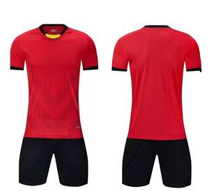 Ensemble de maillots de football en jersey polyester uni, sublimation personnalisée, couleurs de maillots de football, meilleur maillot de football d'équipe - Product Image 5