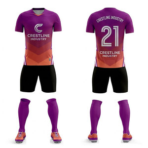 Custom Design Soccer Team Kit Football Jersey Shorts Set Athletic Sportswear OEM Football Jersey Set - Product Image 2