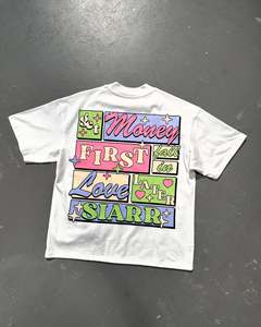 Camiseta de manga corta para hombre, estampada con DTF, de tela gruesa de 300 GSM, para la moda de invierno, camisetas para hombre - Product Image 3