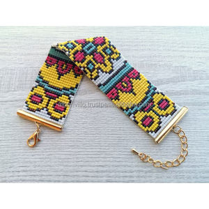 Custom Handmade Colorful Glass Seed <b>Bead</b> Jewelry Bracelets Friendship Handwoven Bracelets Charm Factory <b>Direct</b> on Cheap Price - Product Image 4