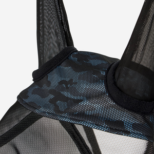 สินค้ามาใหม่ ผ้าคลุมหน้าม้ากันแมลงวัน ระบายอากาศได้ดี สวมใส่สบาย พร้อมโลโก้สั่งทำได้ สายรัดศีรษะและสายบังเหียนแบบยืดหยุ่นเรียบลื่น - Product Image 3