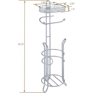 Portarotoli da Bagno Robusto con Ampio Spazio di Archiviazione e Pratico Ripiano - Product Image 5