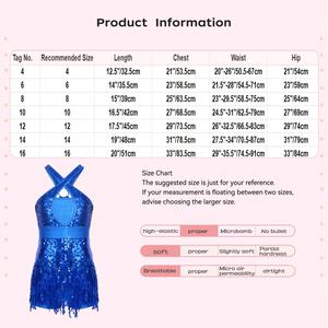 ชุดเต้นสำหรับเด็กทันสมัย4-16ชุดเต้นรำละตินสำหรับเด็กผู้หญิงชุดใส่แสดงบนเวทีชุดฝึกงาน - Product Image 6