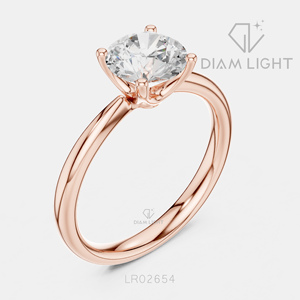 Bague de mariage ronde 1,44 carat, bijoux fins, certifiée IGI, or blanc 14 carats, diamant de laboratoire, bague de fiançailles et d'anniversaire - Product Image 6