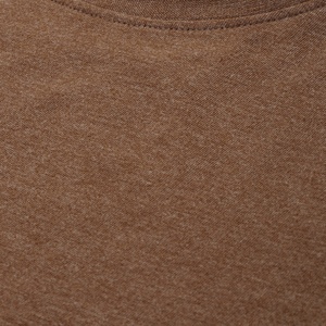 Custom Slub <b>Long</b> Sleeve <b>T</b>-<b>Shirt</b> <b>Men</b> Brown Slim Fit Cotton Crew Neck OEM Wholesale BD - Product Image 3