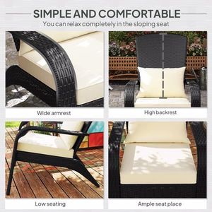 Sedie da Esterno in Rattan per Braciere - Product Image 5