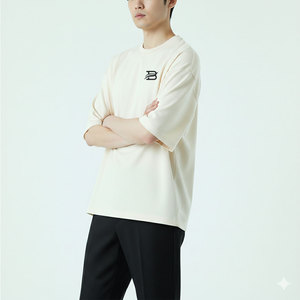 เสื้อยืดทรงบ็อกซี่ผู้ชายสีตามสั่ง ราคาขายส่ง เสื้อยืดทรงบ็อกซี่ผู้ชายคุณภาพสูง เสื้อยืดทรงบ็อกซี่ผู้ชายขายดีที่สุด - Product Image 2