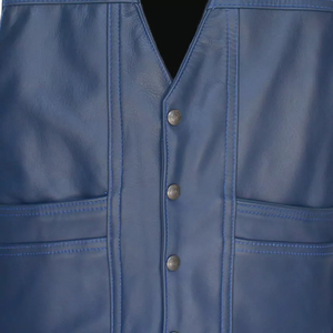 Chaleco de Cuero Vacuno Impermeable para Hombre, Estilo Moderno, Sin Mangas, para Invierno - Product Image 6