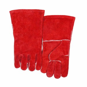 Gants de soudure en cuir de vachette pleine fleur robustes pour la sécurité industrielle, protection individuelle, lutte contre les incendies, gants durables pour four et grillades - Product Image 3