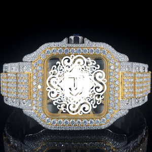 Reloj Mecánico Analógico de Lujo de Primera Calidad, Resistente al Agua, con Diamantes Plateados, Completamente de Cristal, de Acero Inoxidable, Unisex - Product Image 1