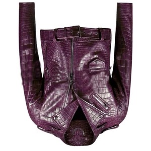 Veste d'hiver élégante pour homme en cuir de mouton, best-seller, en toile unie teinte, large choix de couleurs, logo frontal inclus - Product Image 5