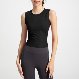 Camiseta sin mangas acanalada para hombre, suave, antiolor, de secado rápido y transpirable para gimnasio, yoga y fitness. - Product Image 1